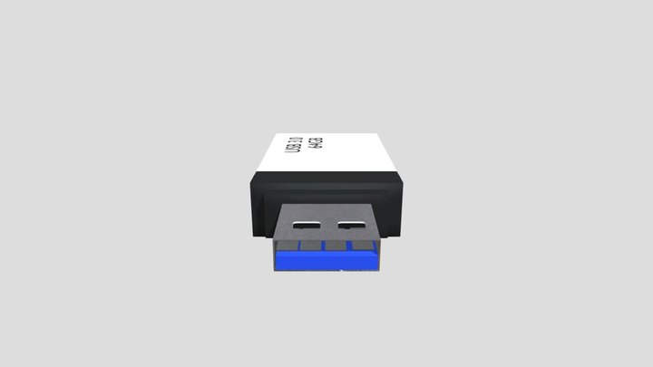 flesh USB 3.0 64GB 1 3D Model