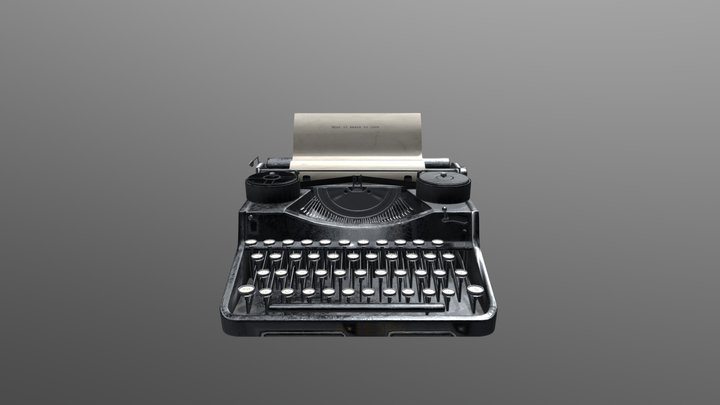 Violet Evergarden Typewriter 3D Model