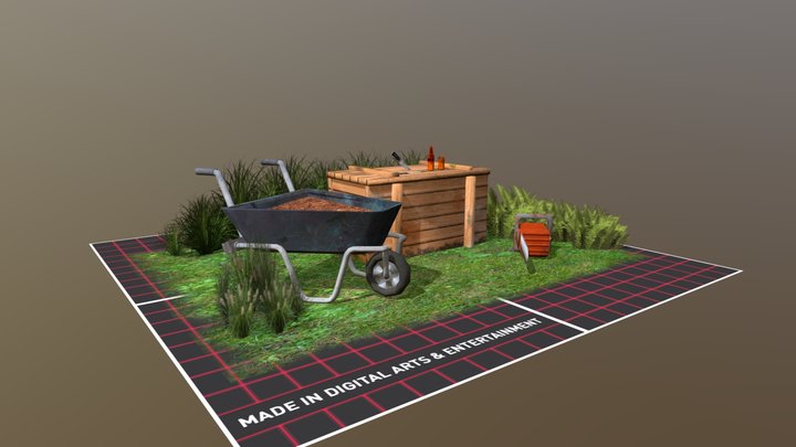 FOREST LONER - 5 Finished Props 3D Model