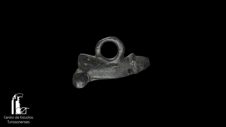 Amuleto fálico romano de Turiaso 3D Model