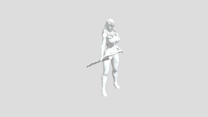 Nomadic Warrior Mage — Aife "Trish" Bellare 3D Model