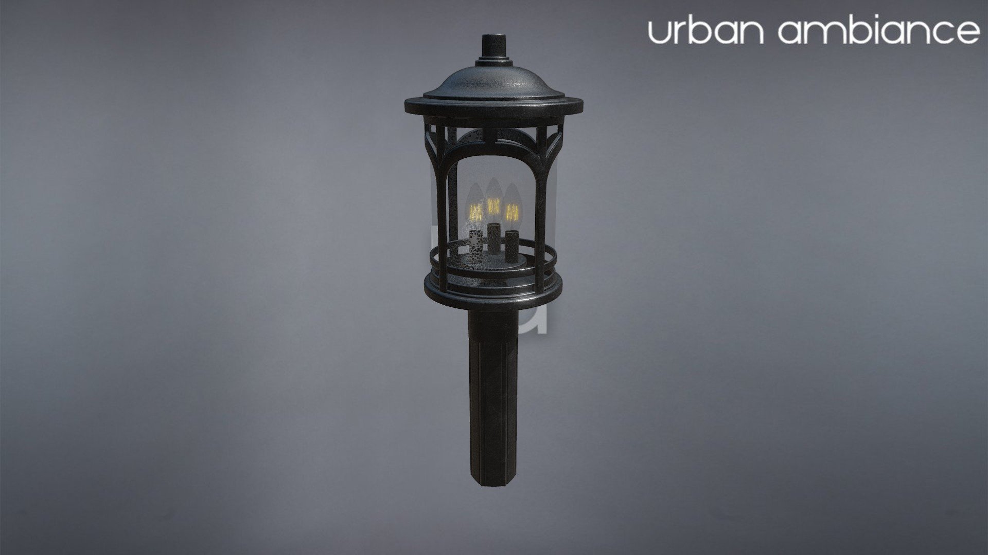 UQL1107 Rustic Outdoor Post Light, 19