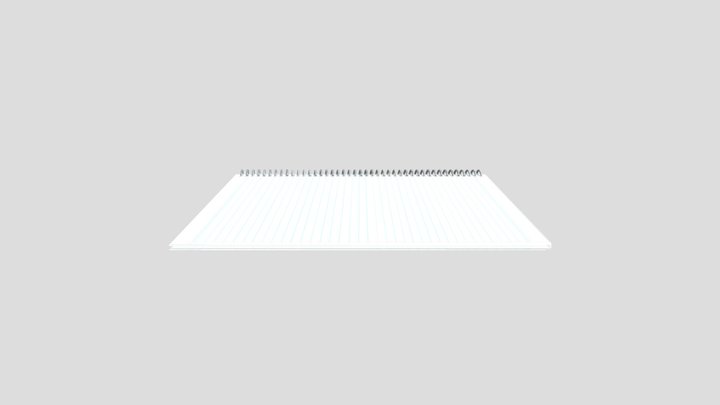 Spiral notepad (credits to someone) 3D Model
