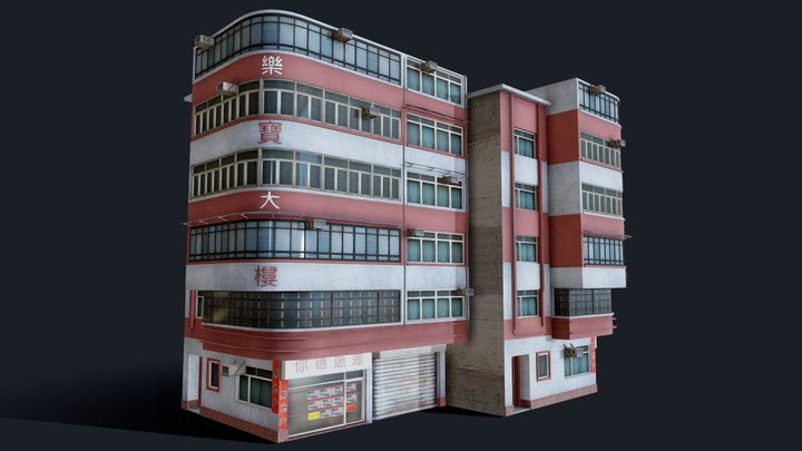 Chinese Building Lok Po 3D Model