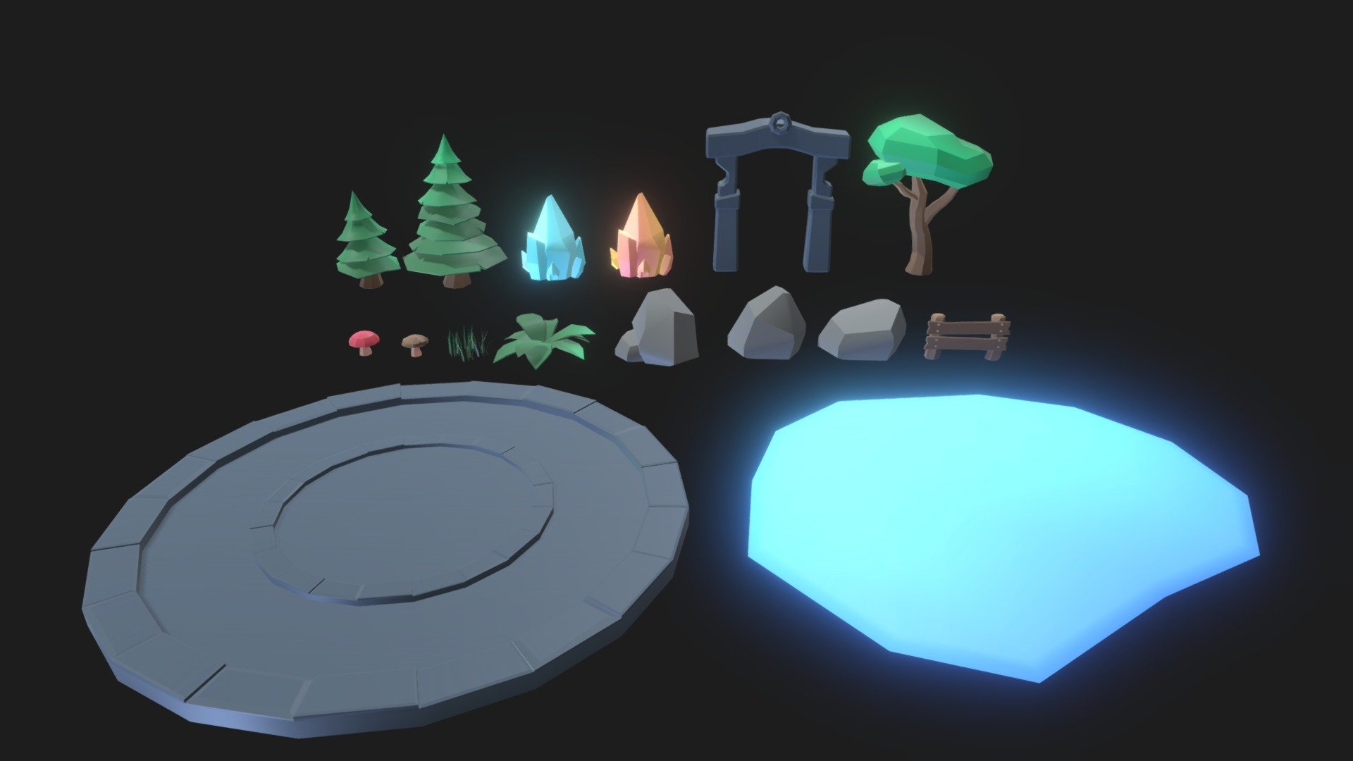 Fantasy Forest Pack - Lowpoly