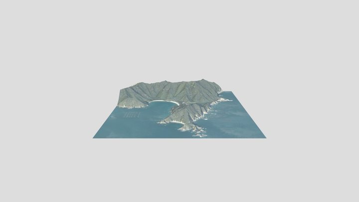 須賀利大池・小池 3D Model