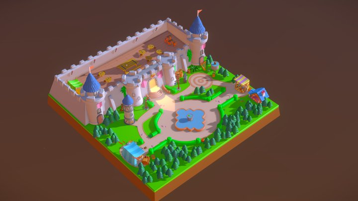 Castle Space 3D Model