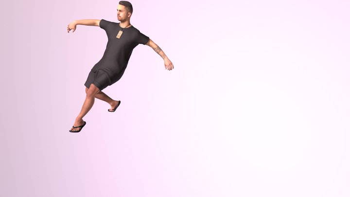 Breakdance Freezes 3D Model