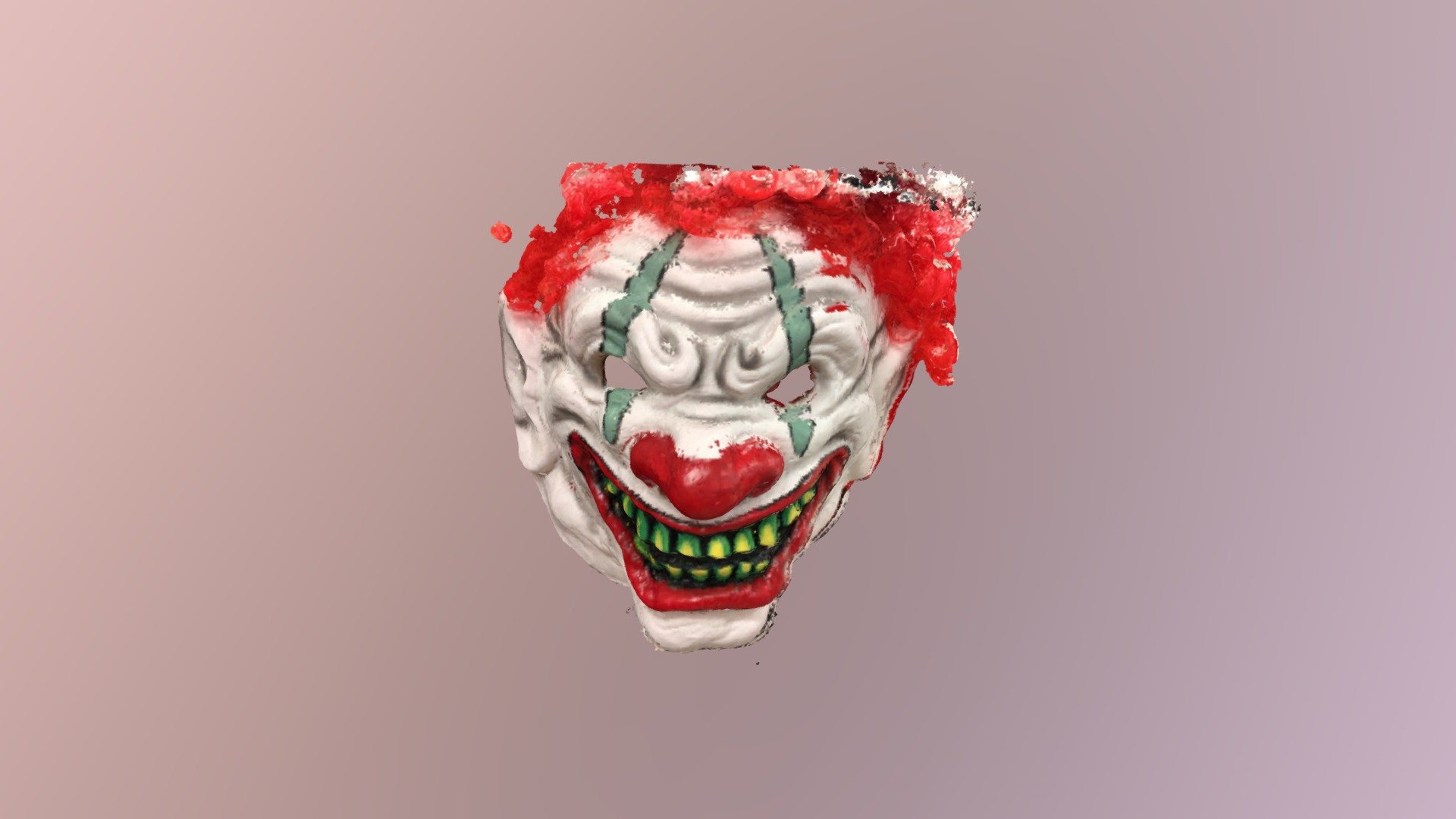 Another scary clown Halloween mask