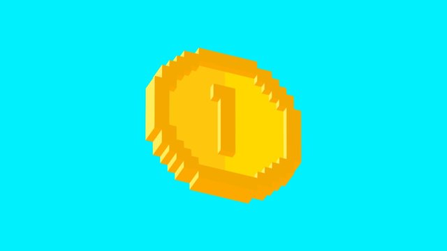 Daily Voxel #5 | Coin 3D Model