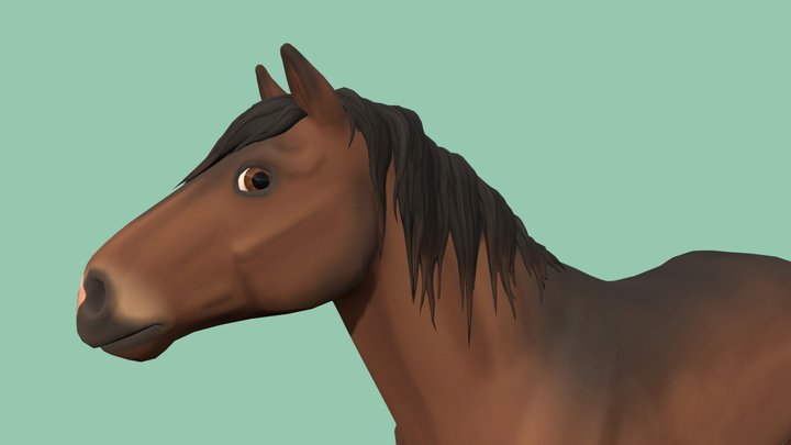 Northswedish Horse 3D Model