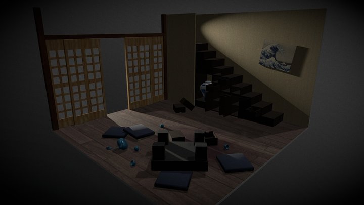 Japanese Murder Mystery 3D Model