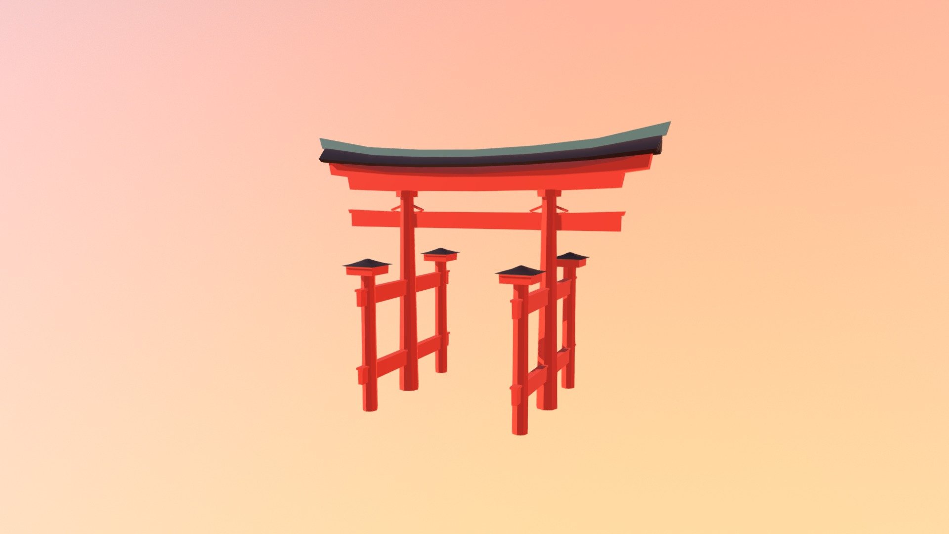 Torii Gate - 3D model by Gwen Dalmacio (@kgdalmacio) f13a40e