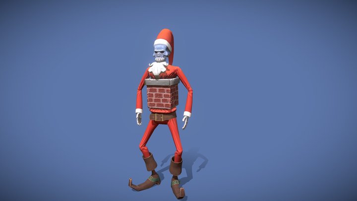 Dead Santa 3D Model