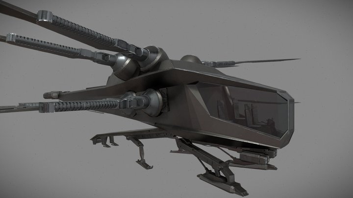 Ornithopter Dune 3D Model