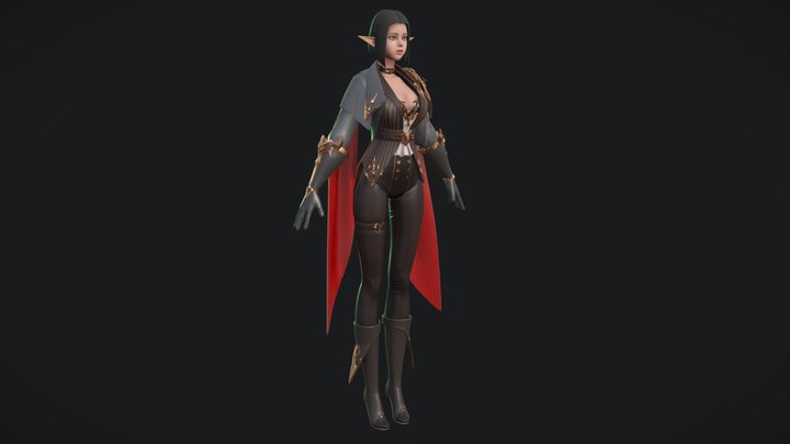 Fantasy Character - Elfwick 3D Model