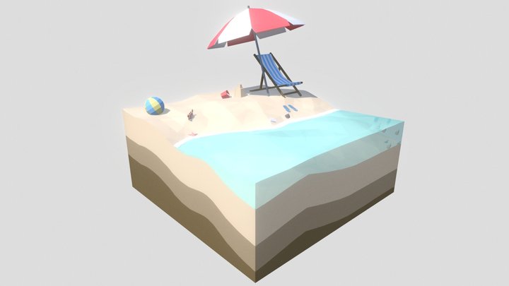 Beach 3D Model