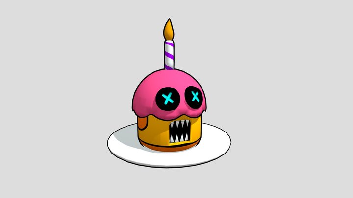 Funtime Cupcake Hex Plush 3D Model