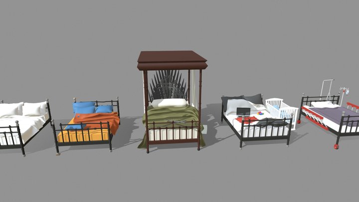 Beds 3D Model