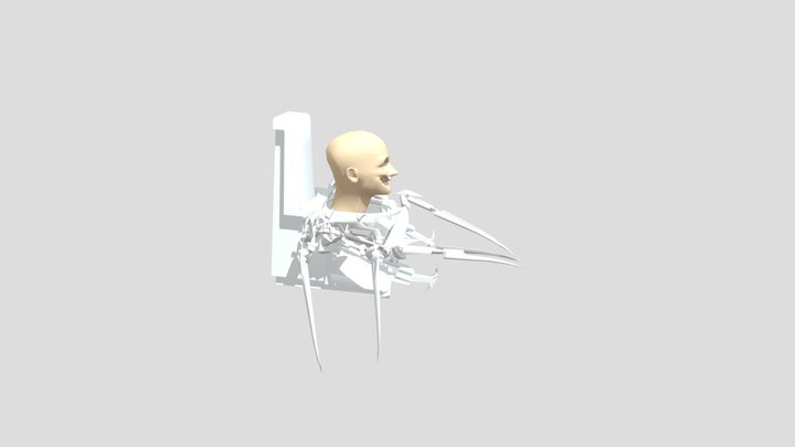 Scientist Toilet titan 3D Model