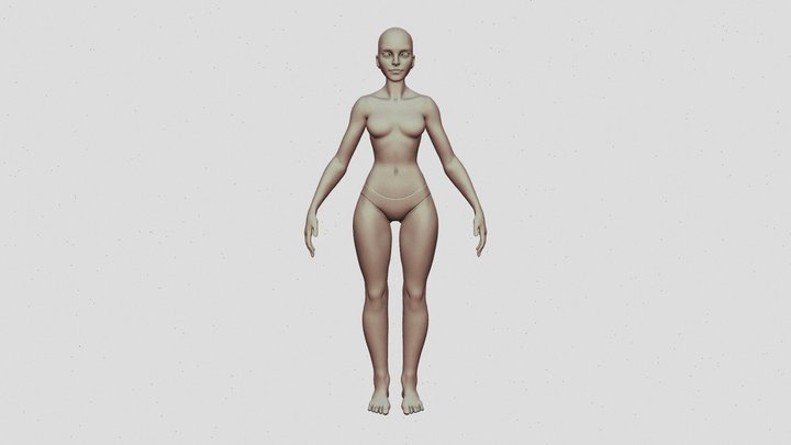 female_base_mesh 3D Model