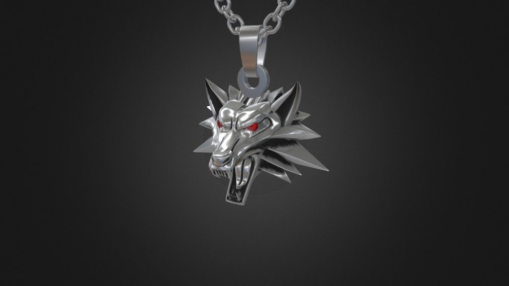 559-02 - Geralt Medallion (oxidized)