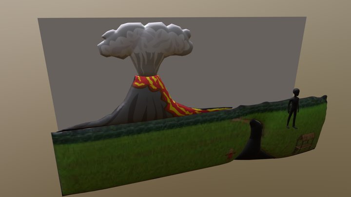Gunung 3D Model