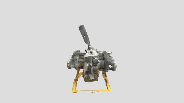Continental flat 6 engine 3D Model