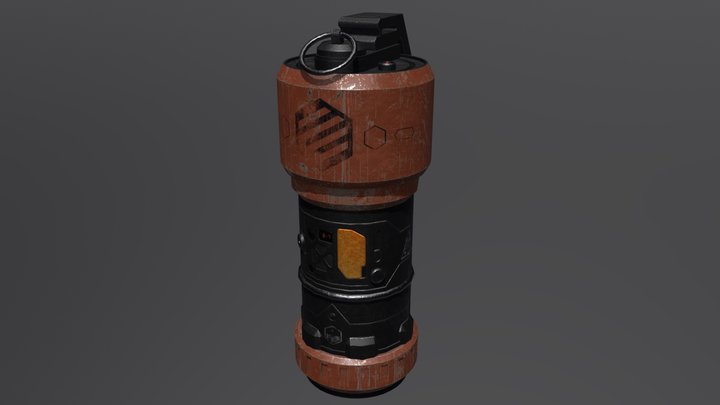 Sci-Fi Grenade 3D Model