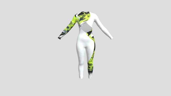 Look 3: Snakesuit 3D Model