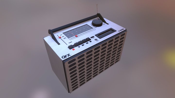 Radio Cassette Recorder Redesign 3D Model