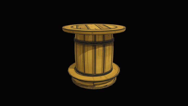 BATDR Barrel Table 3D Model