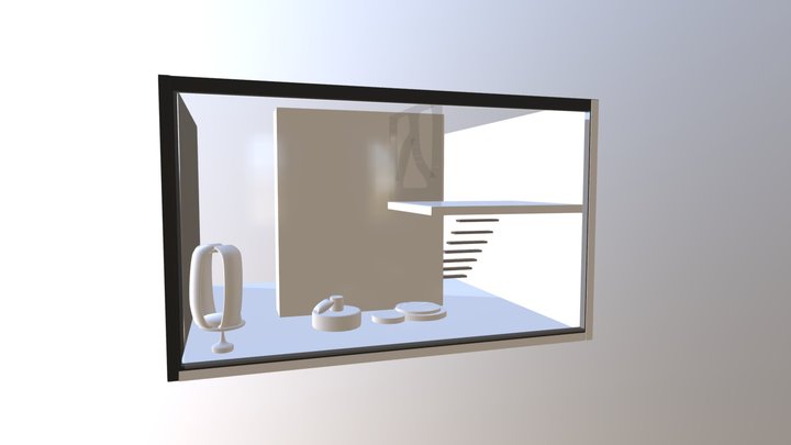 Futuristic Living Room 3D Model