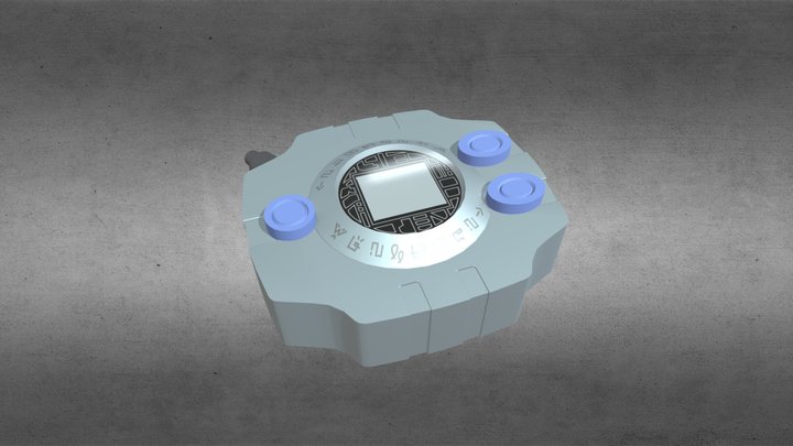 Digimon Adventure: digivice 3D Model