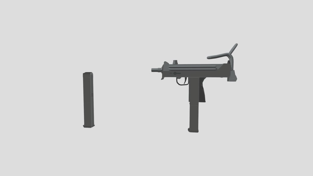 low-poly Cobray M11/9