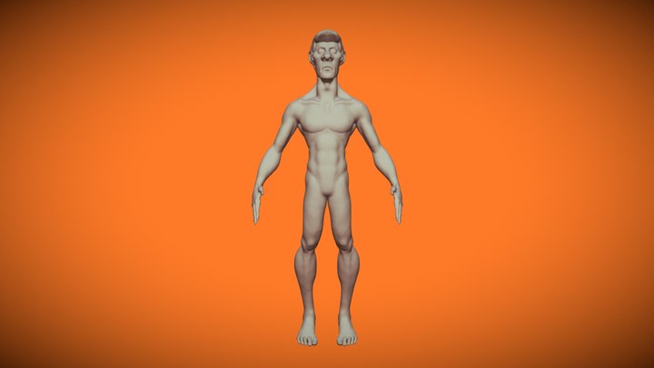 Stylized Man 3D Model
