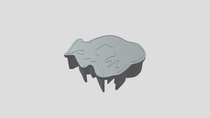 Metal Gear Solid Fox Hound Cookie Cutter 3D Model