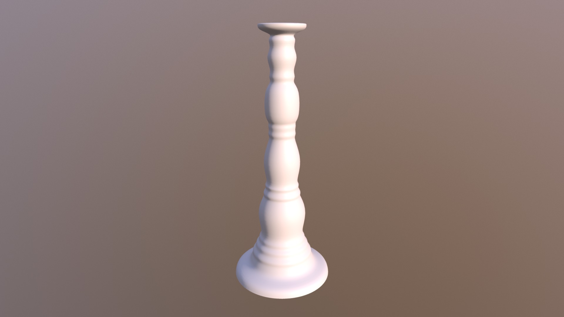 3D model Candelabro - This is a 3D model of the Candelabro. The 3D model is about a white lamp with a white shade.