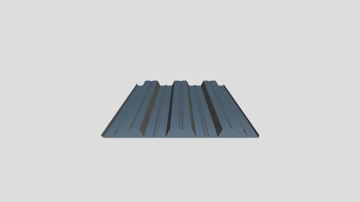 DG2WHF-36A Roof-Non-Embossed 3D Model