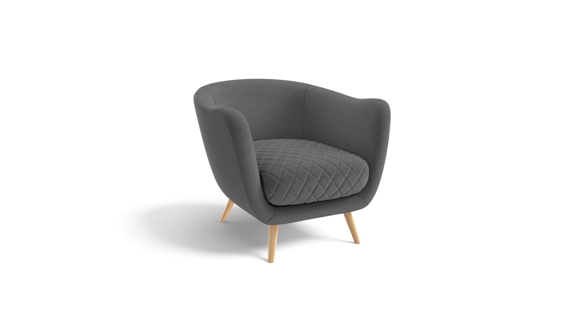 Flick Accent Chair, Marl Grey