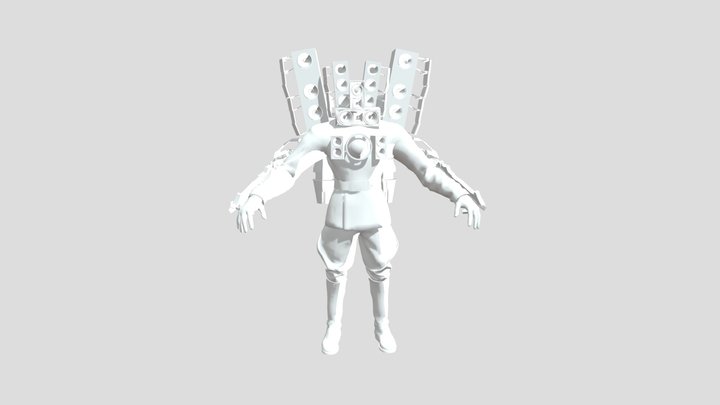 Upgraded-titan-speaker-man-happy-happy-happy 3D Model