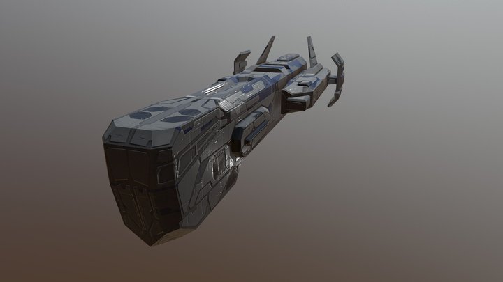 Freighter 3D Model