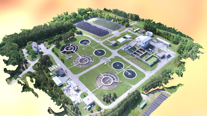 Wastewater Treatment Plant - RGB 3D Model