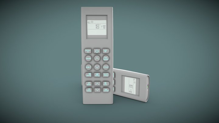 Lg ac remote control 3D Model