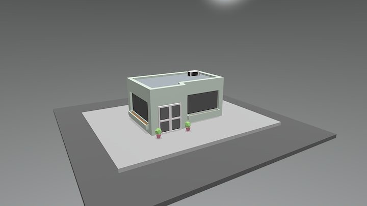 Low poly House 3D Model