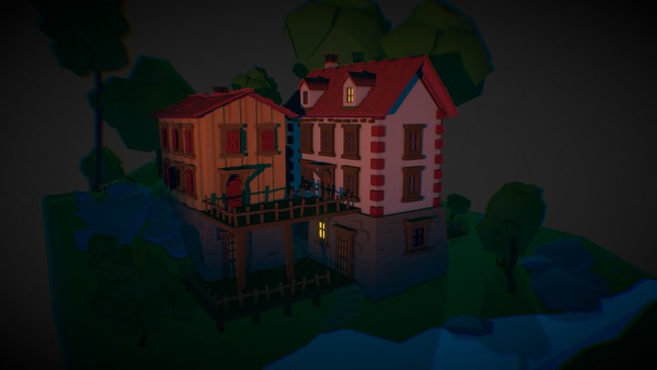 Diorama Petite Propriété 3D Model