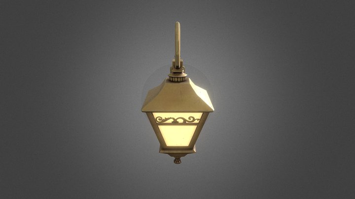 Pillar_Vintage_Lantern_A_01 3D Model
