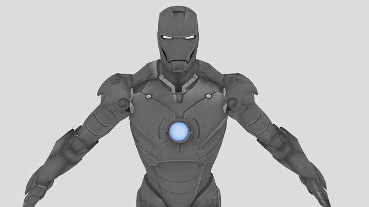 Iron Man Mark 2 (Iron Man 2 - PS3) 3D Model