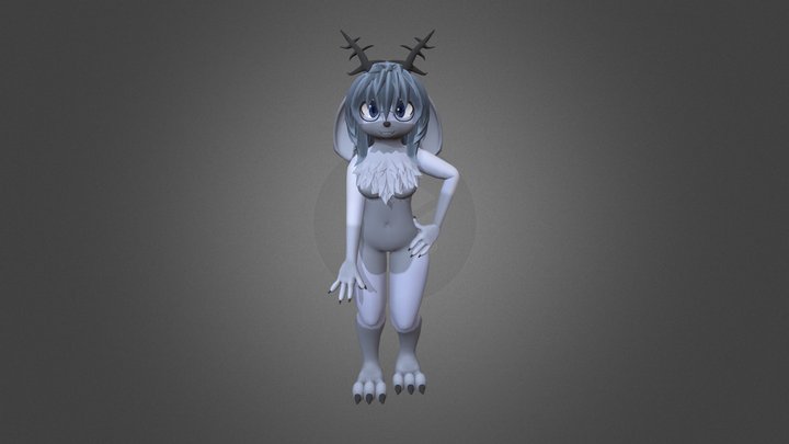 Cutto! A 3d furry avatar for VRChat 3D Model