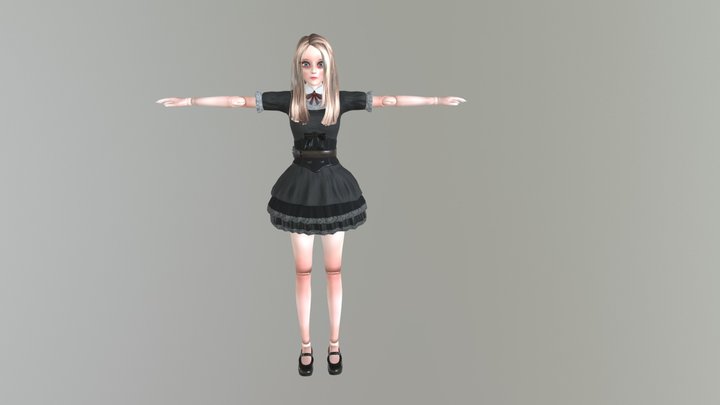 Doll Gril 3D Model